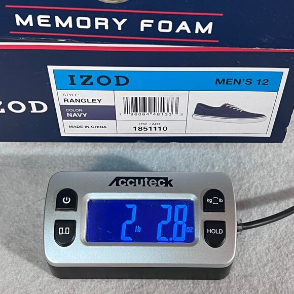 Izod Rangley Memory Foam Sneakers Mens Shoes Size 12 Navy Durable Lightweight - Picture 14 of 14